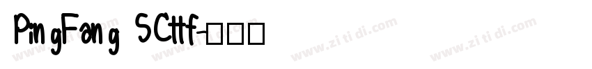 PingFang SCttf字体转换